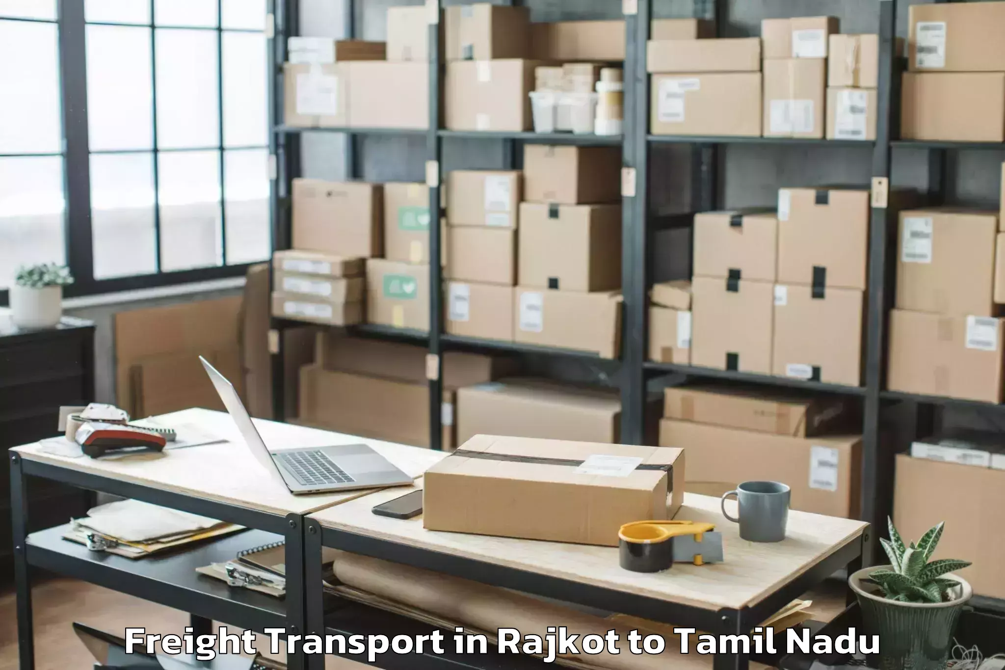 Professional Rajkot to Tenkasi Freight Transport